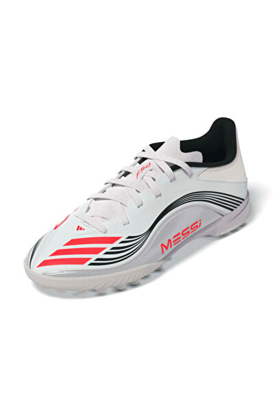 adidas F50 Messi League Firm-Multi Ground Çocuk Beyaz Çim Saha Kramponu