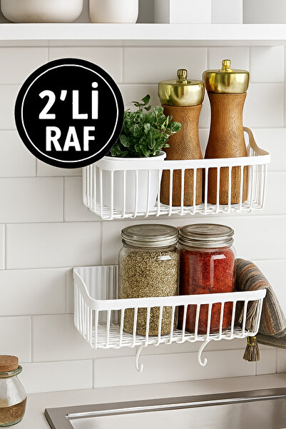 ViATOM 2'li Duş Rafı Düzenleyici Organizer Banyo Rafı Organizer Şampuanlık