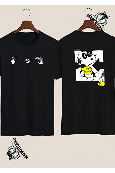 MarkaTurko Street Fashion Special Design Μαύρο μπλουζάκι με στάμπα διπλής όψη...