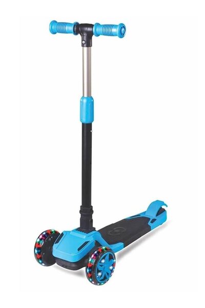Cool Wheels Tulpar Katlanır LED Işıklı Çocuk Scooter Mavi