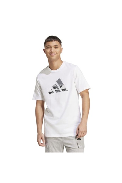 adidas Γραφικό μπλουζάκι με λογότυπο Camo