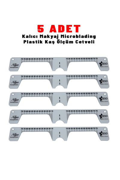 Cesa Kalıcı Makyaj Microblading Plastik Kaş Ölçüm Cetveli