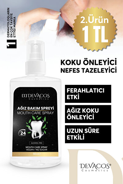 DEVACOS Premium Ağız Kokusu Önleyici Sprey Ağız Kokusu Spreyi 50ml Anında Ağı...