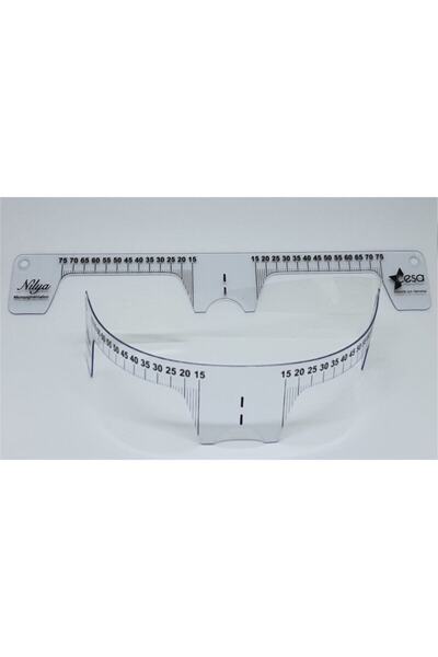 Cesa Kalıcı Makyaj Microblading Plastik Kaş Ölçüm Cetveli