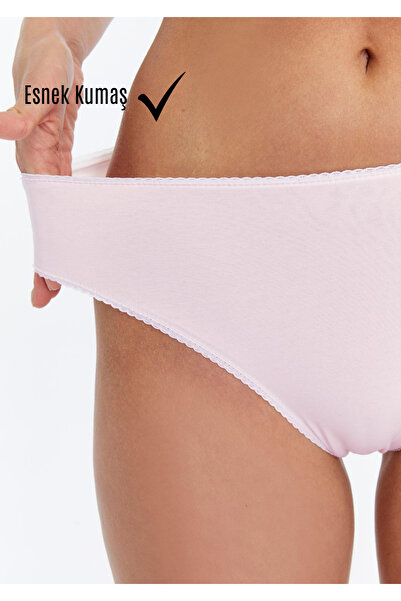 PAMORA Set de 7 chiloți bikini pentru femei - 95% bumbac 5% elastan |   Lenjerie moale și elastică