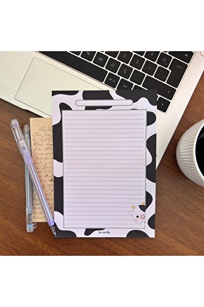 Genel Markalar A5 İnek Desenli Notepad, Memopad, Not Defteri