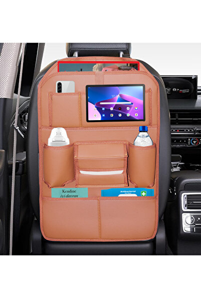 Bod Organizator de articole de protecție pentru spătarul scaunului auto Rodos - Organizator pentru interiorul mașinii, maro