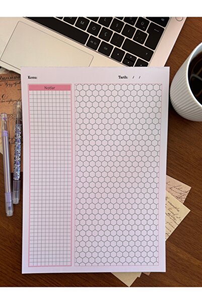 Genel Markalar A4 Organik Kimya Notepad, Memopad, Defteri