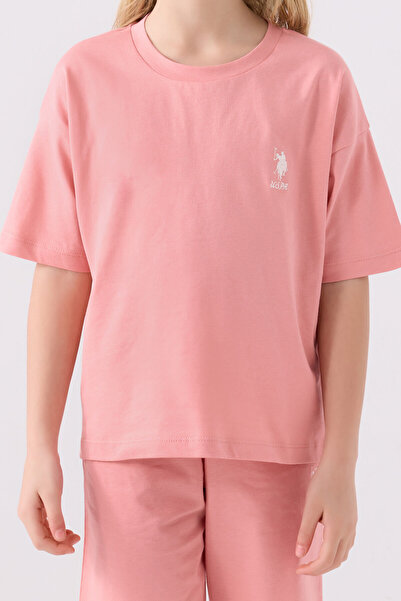 U.S. Polo Assn. Mocha Girl Bermuda Set