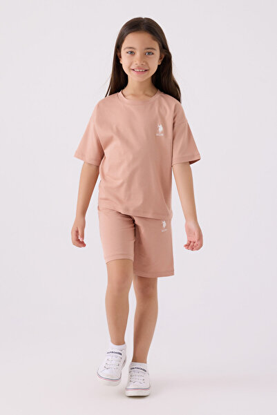 U.S. Polo Assn. Girl's Bermuda Hooded Set