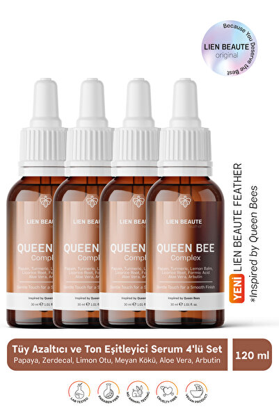 Lien Beaute Kraliçe Arı Kompleks Tüy Azaltıcı ve Ton Eşitleyici Destek Serum ...