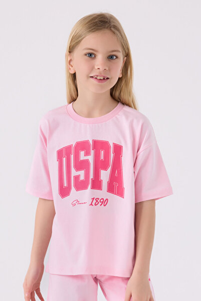 U.S. Polo Assn. Κοριτσίστικο ροζ βερμούδα