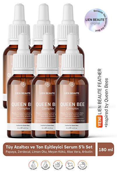 Lien Beaute Kraliçe Arı Kompleks Tüy Azaltıcı ve Ton Eşitleyici Destek Serum ...
