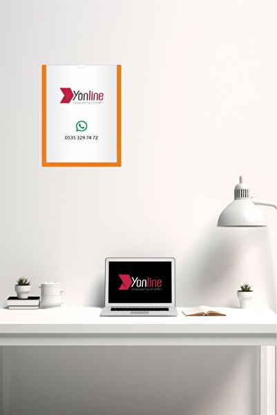 Yönline 5-Piece A4 Orange Certificate Frame Self-Adhesive Foil 24X31 cm Corporate Practical Set