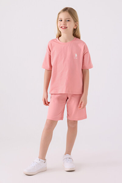 U.S. Polo Assn. Mocha Girl Bermuda Set