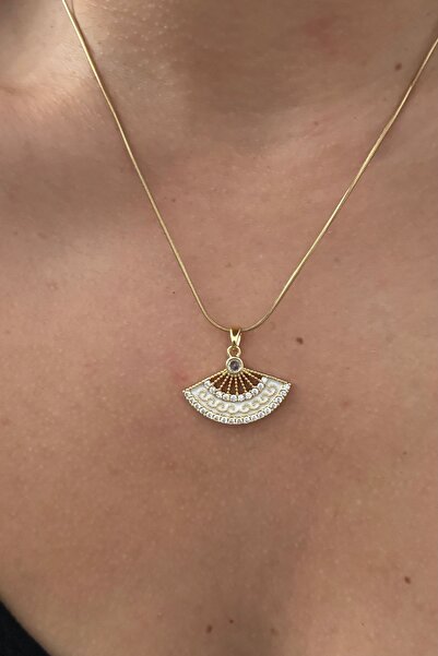 Lavian Accessories Yelpaze Çelik Kolye