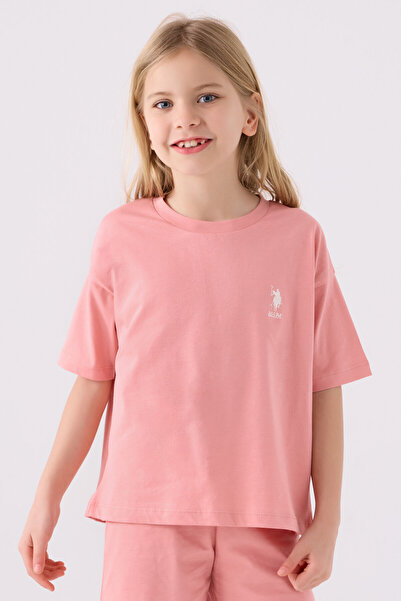 U.S. Polo Assn. Mocha Girl Bermuda Set