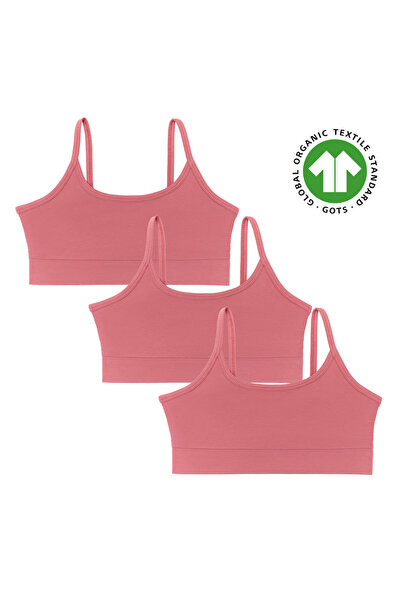 Albero Natur صدرية للفتيات من القطن العضوي المعتمد من GOTS - قصة رياضية، شريط...