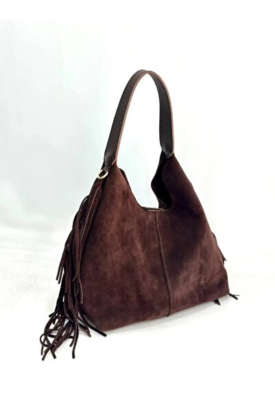 Just Polo حقيبة كروس وكتف وحقيبة يد نسائية بجيب مبطن من جلد الغزال الأصلي