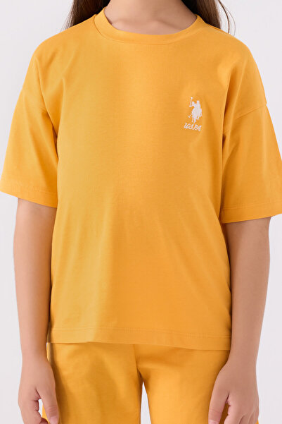 U.S. Polo Assn. Girl's Yellow Bermuda Suit