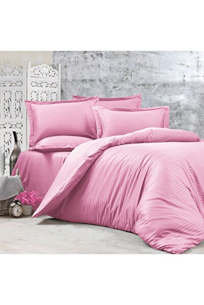 Alena Home Style Σετ Παπλωματοθήκης Cotton Hotel Series ριγέ διπλό