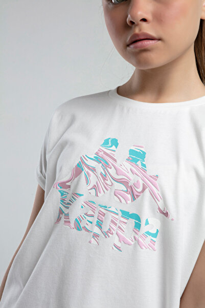 Kappa Λευκό T-Shirt για κορίτσι