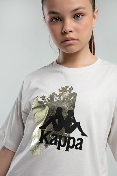 Kappa Girl's Cream T-Shirt