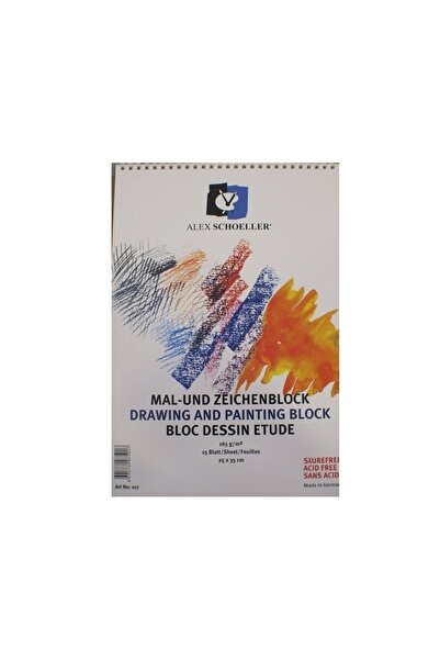 Alex Schoeller Teknik Çizim ve Resim Defteri 165 gr 35x50 cm