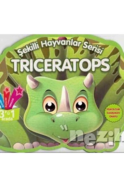 Parıltı Yayıncılık Triceratops - Şekilli Hayvanlar Serisi