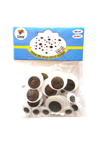 Lino Oynar Göz Siyah-Beyaz 50’li RBZ-117