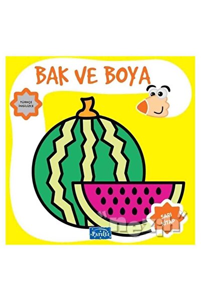 Parıltı Yayıncılık Look and Paint Yellow Book