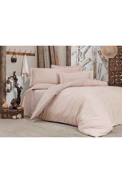 Alena Home Style Σετ Παπλωματοθήκης Cotton Hotel Series ριγέ διπλό