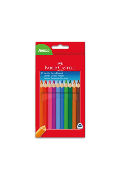 Faber Castell أقلام تلوين جافة مثلثة الشكل جامبو 12 قطعة 31116615