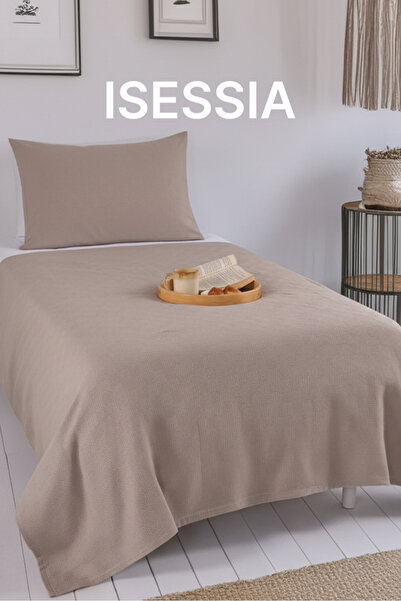 Isessia Loya %100 Pamuk Tek Kişilik Pike | Yatak Örtüsü | Koltuk Örtüsü | 160...