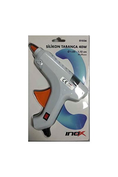 inox Silikon Tabanca 40w Büyük (01036) (3 ADET SLİKON HEDİYELİ)