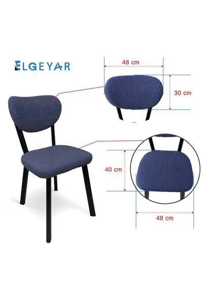 AKBU A Kalite Elma Sandalye Kılıfı, Esnek Lastikli , Bohem Sandalye Kılıfı ( 6 ADET SANDALYE İÇİN)