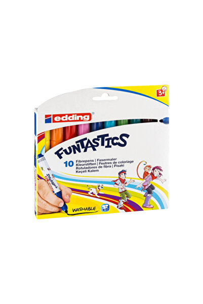 Funtastic قلم إدينج فانتاستيكس ذو رأس سميك قابل للغسل، 10 قطع