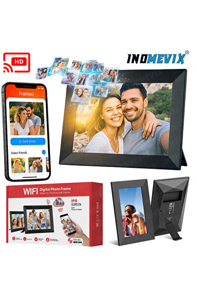 INOMEVIX Rama Foto Digitala, Wifi, 32 Gb, Ecran Full Hd, Aplicatie Frameo, Ec...