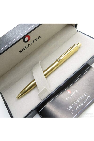 Sheaffer ALTIN GÖVDE VE KLİPS TÜKENMEZ KALEM