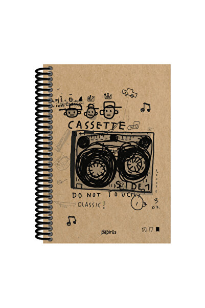 Colornote Papirüs Papirüs Kraft Sert Kapak Defter 100yp 17x24cm Çizgili