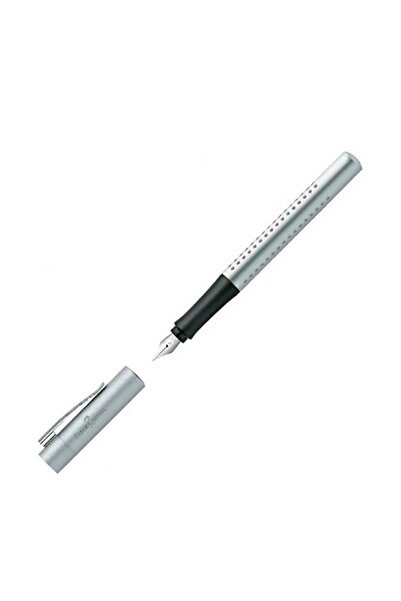 Faber Castell Dolma Kalem Grip Fuller Fountain Pen Silver  (M uç)