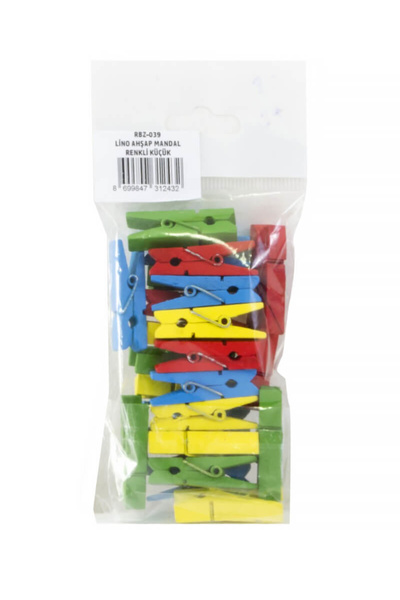 Lino Wooden Peg Colorful Rbz039