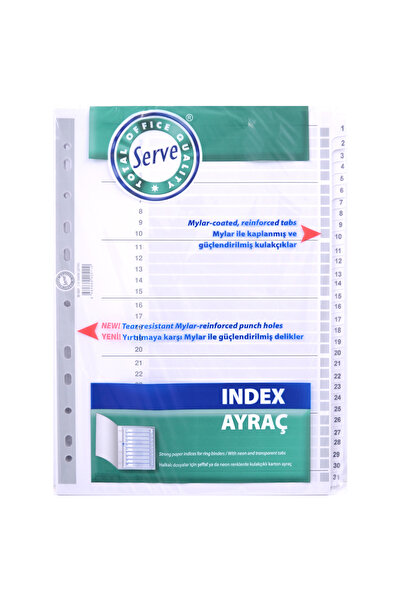 Serve Bookmark 1-31 Number Sv-5327