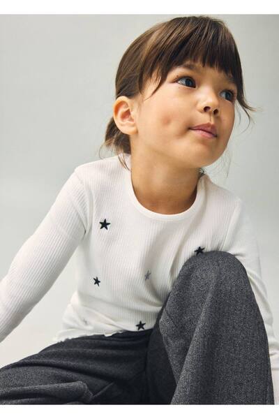 MANGO Baby Yıldız işlemeli tişört