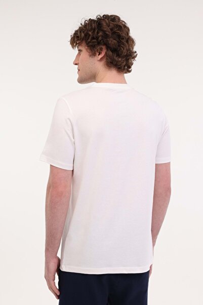 lumberjack Ανδρικό κοντομάνικο μπλουζάκι Mb Ct102 C Nk T-sh 5fx Off-White