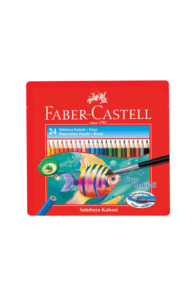 Faber Castell Aquarel Boya Kalemi Metal Kutu 24 Renk 115930