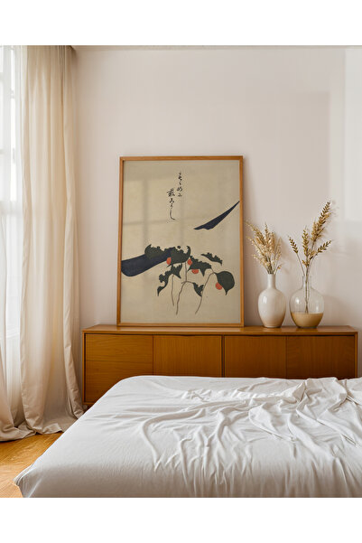 Push Studio Quiet Harvest - Doğal Ahşap Çerçeveli Tablo - Japon Minimalist Poster