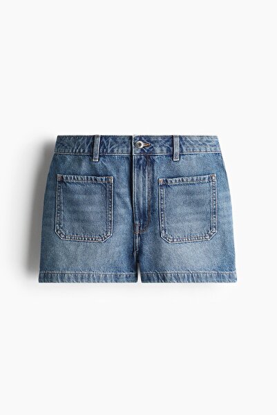 H&M Kot Şort High Rise