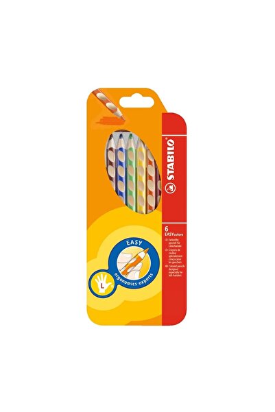 Stabilo Easy Colors Dry Paint 6 Colors Left Hand 3316