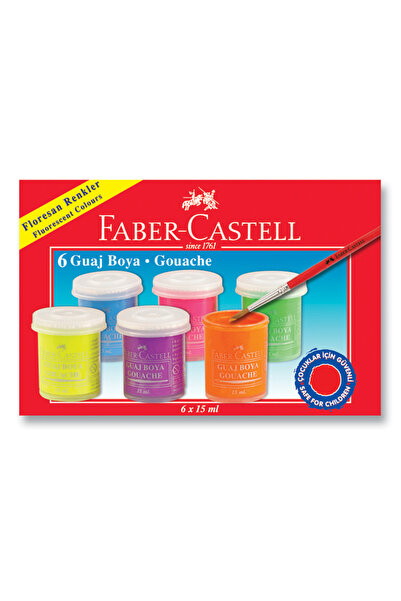 Faber Castell Guaj Boya Neon 6 Renk